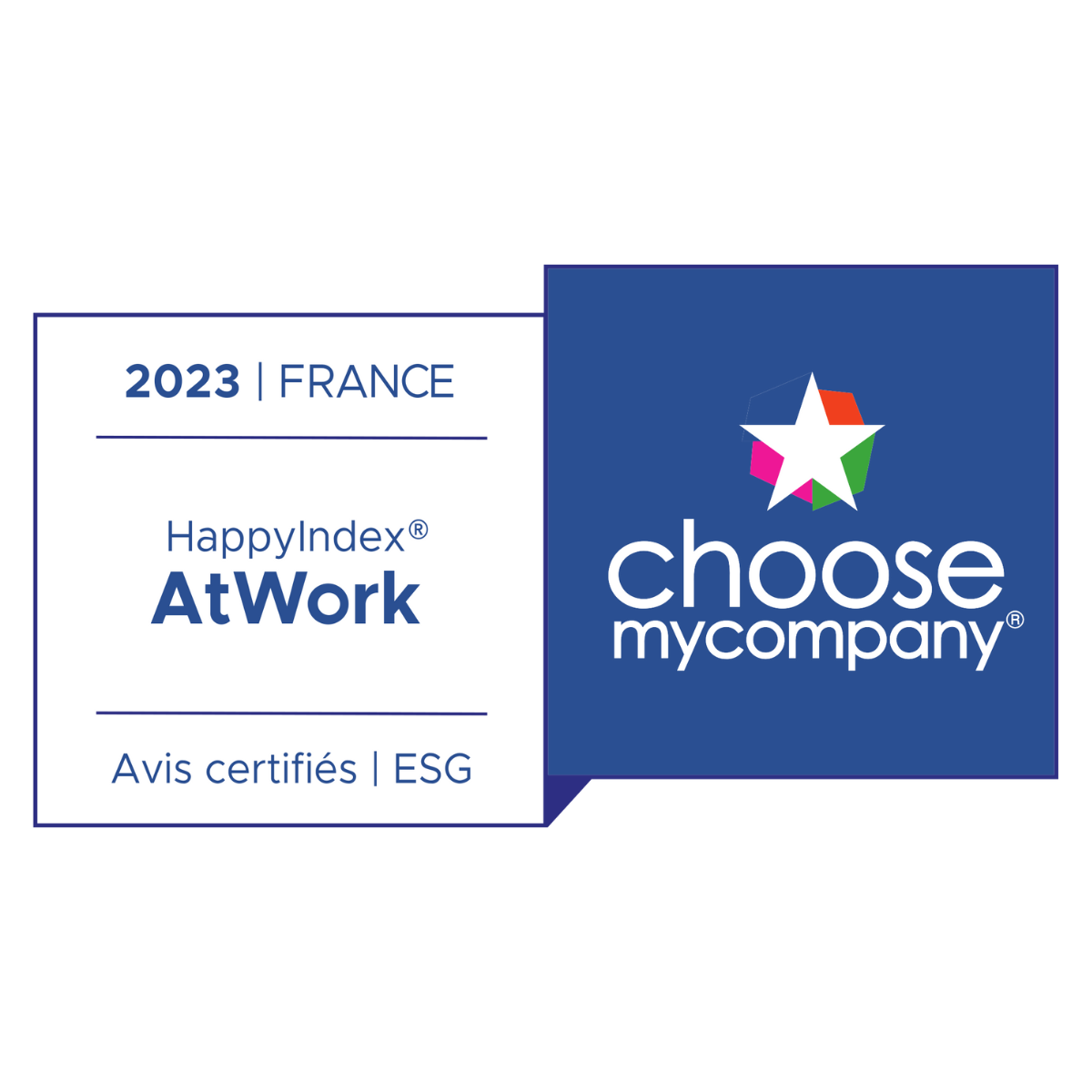 label HappyAtWork certifié esg choosemycompany agence marketing digital waisso paris index