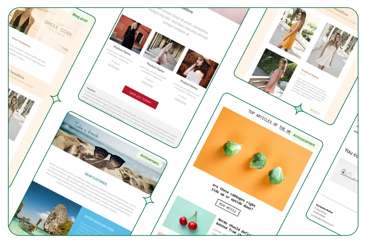 template emailing brevo crm